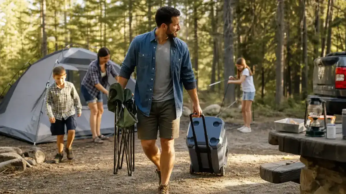 How the Cooler Wheels Changed Our Whole Camp Setup